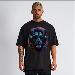 T-shirt Lion Urbain en...