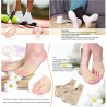 Hallux Valgus Correcteur Bandage Hallux Valgus Chaussettes Balle Bandage contre Marteau Orteil Douleur en Gel pour jour et nuit