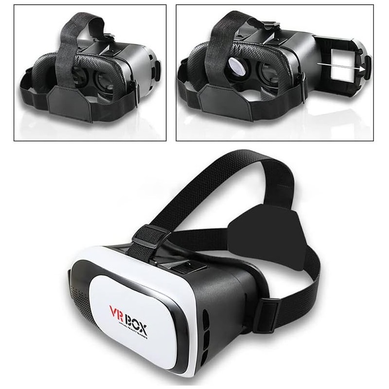 Retoo Casque Réalité Virtuelle - Casque VR Compatible avec Phone & Android (4.7" - 6,53") Vision Angle 90-100 Degrés, Rotation