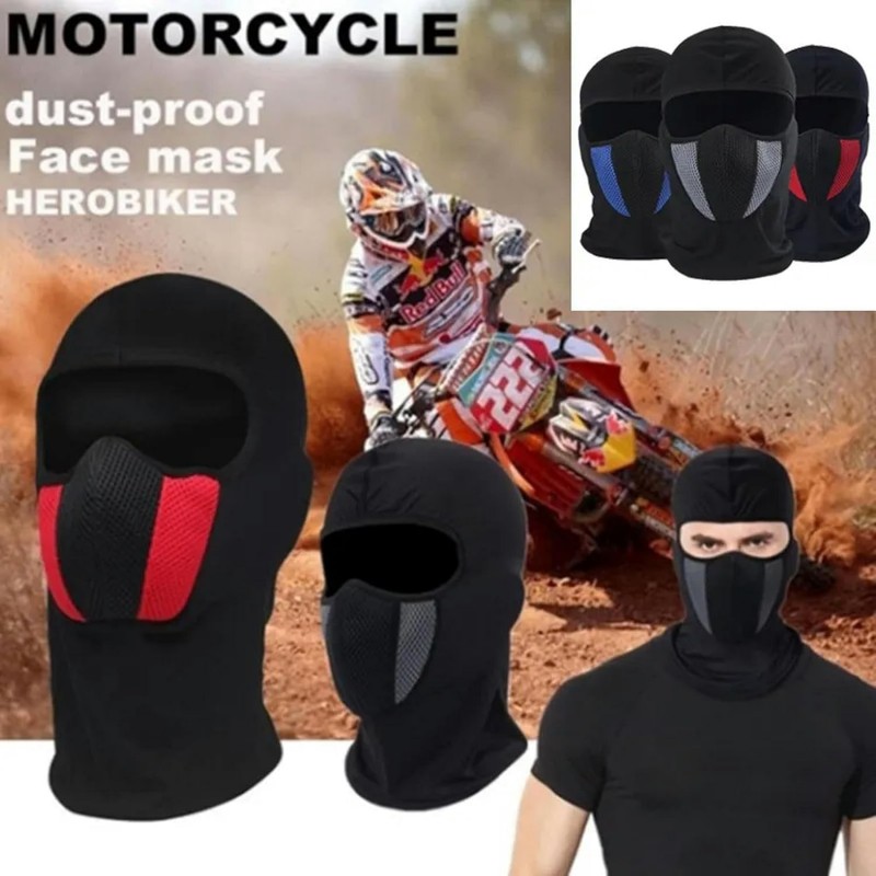 Masque Complet Respirant Chapeau pour Femmes Moto Cagoule pour Hommes Femmes Cyclisme Sports Anti-Poussière Coupe-Vent Écharpe