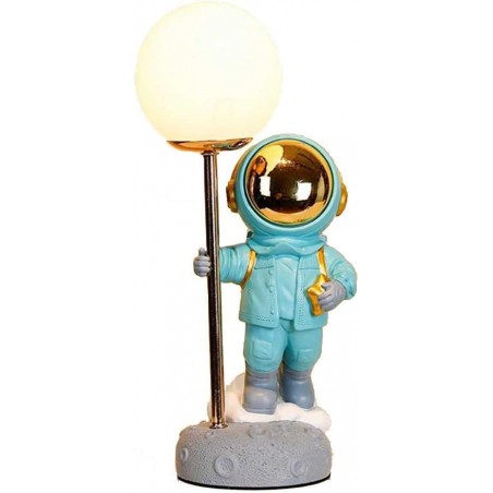 HONTIN Veilleuse astronaute pour enfants, lampe de bureau LED avec base antidérapante et prise USB, luminosité réglable à