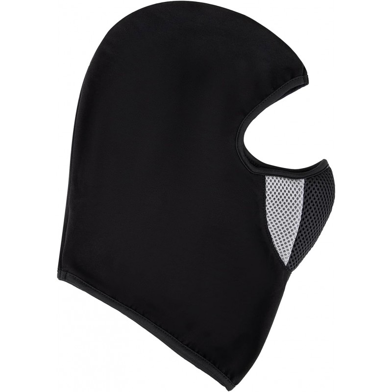 TOPTIE Masque Cagoule Respirant en Coton Noir - Chaud et Confortable pour Le Temps Froid, Le Ski, Le Snowboard, Le Cyclisme -