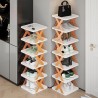 ZXCVB Multi-Layer Shoe Rack Storage Organizer, Thin Shoe Rack for Entryway, Vertical Shoe Rack for Small Spaces, Space Saving