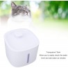 Fontaine d'eau pour Chat, Fontaine d'eau Automatique Transparente pour Chat, Distributeur d'eau pour Chien, Bol d'eau pour Chat,