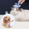 Vinabo Brosse Chat Chien,Brosse Chat Poil Long Brosse Auto-Nettoyage avec un Bouton pour Toilettage des Animaux de Compagnie,