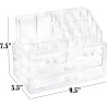 Masirs Clear Makeup Organizer - Acrylique Cosmétique Vanity Rangement Organisateurs pour Filles Dresser, Salle de bains, Bureau