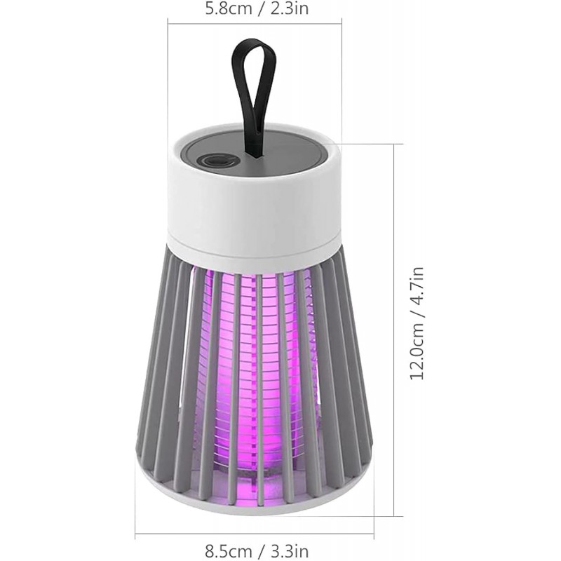 Piège À Moustiques Lampe Anti-Moustique Portable Lampes Anti-Moustiques Électriques Alimentation USB Piège Électronique,