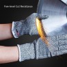 FUFU Moufles Gants Anti-Coupure De Grade 5, Gants Hautes Performances, Gants De Protection De Qualité Alimentaire, Gants