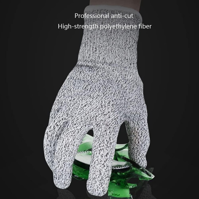 FUFU Moufles Gants Anti-Coupure De Grade 5, Gants Hautes Performances, Gants De Protection De Qualité Alimentaire, Gants