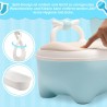 Ikodm Siège de toilette pour bébé, pot pour enfant, type de tiroir Baby Potty, entraîneur de toilette avec poignées, coussin en