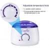 Chauffe Cire Avec 600g Epilation Cire pour Dépilatoire pour Corps, Jambes, Visage, Aisselles, Ensemble de Cire Dure Brésilienne