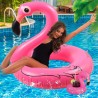 Bouée Flamant Gonflable, Bouée Flamant Rose Gonflable pour Adultes & Enfants, Flamingo Flottant Piscine Gonflable, Anneau de