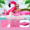 Bouée Flamant Gonflable, Bouée Flamant Rose Gonflable pour Adultes & Enfants, Flamingo Flottant Piscine Gonflable, Anneau de