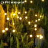 Acxilexy 2PCS Lumiere Luciole Solaire le Jardin, 20 LED Lumières Solaires Lucioles, Lampe Solaire Firefly, 2 Modes, IP65