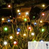 Acxilexy 2PCS Lumiere Luciole Solaire le Jardin, 20 LED Lumières Solaires Lucioles, Lampe Solaire Firefly, 2 Modes, IP65