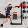 GYMAX Punching Ball pour Enfants 85-130cm Réglable en Hauteur, Sac de Frappe sur Pied avec Gants de Boxe & Pompe à Main