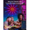 Daymeet Lumières LED de feu d'artifice intelligentes RGB Dream Color pour chambre à coucher avec contrôle à distance par