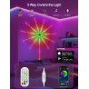 Daymeet Lumières LED de feu d'artifice intelligentes RGB Dream Color pour chambre à coucher avec contrôle à distance par