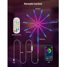 Daymeet Lumières LED de feu d'artifice intelligentes RGB Dream Color pour chambre à coucher avec contrôle à distance par