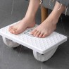 Repose-pieds ergonomique sous le bureau, repose-massage pour les pieds avec coussinet antidérapant et rouleaux massage,