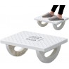 Repose-pieds ergonomique sous le bureau, repose-massage pour les pieds avec coussinet antidérapant et rouleaux massage,