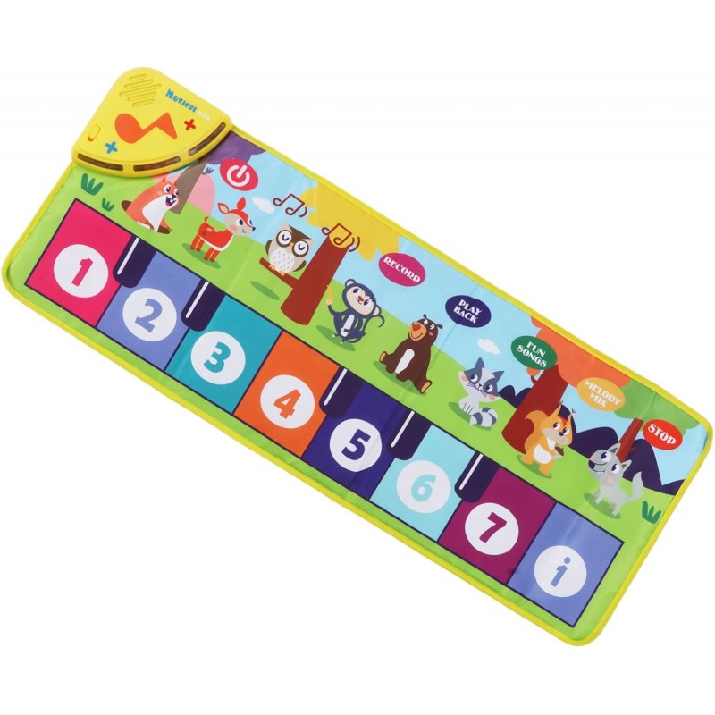 Tapis de Musique pour bébé, Sons d'animaux Tapis de Jeu pour Clavier de Musique avec Manuel en Anglais pour Une Utilisation en