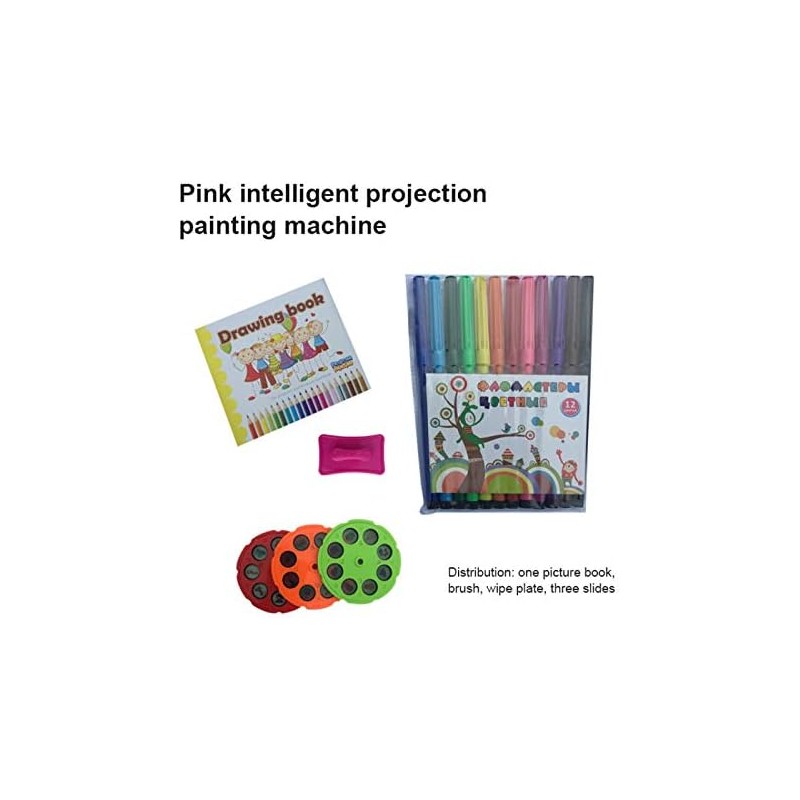 Bureau dapprentissage des enfants avec projecteur Smart, les enfants Peinture Bureau avec Lumière Musique Apprentissage Peinture