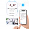 WISHKEY Penguin Design Mini Imprimante Portable, Connectivité Sans Fil Bluetooth pour Android et iOS Système, Imprimante