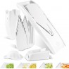 Börner Mandoline V1 ClassicLine (Starter Set) • Mandoline Réglable pour Légumes & Fruits • Avec 4 Inserts, Porte-fruits •