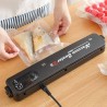 Weigudoc Scellant sous Vide, Scellant Compact de Film avec Le Coupeur, Machine Portative d'emballage sous Vide de Nourriture,