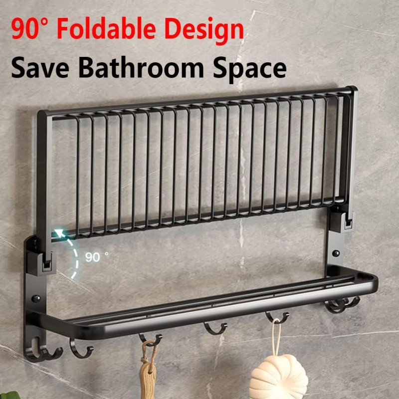  support de rangement mural en aluminium pour salle de bain et