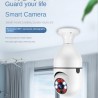 Lechang Ampoule Surveillance E27 WiFi CaméRa IP Vision Nocturne Couleur Automatique Suivi Humain 4X Zoom NuméRique Moniteur de