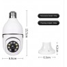 Lechang Ampoule Surveillance E27 WiFi CaméRa IP Vision Nocturne Couleur Automatique Suivi Humain 4X Zoom NuméRique Moniteur de