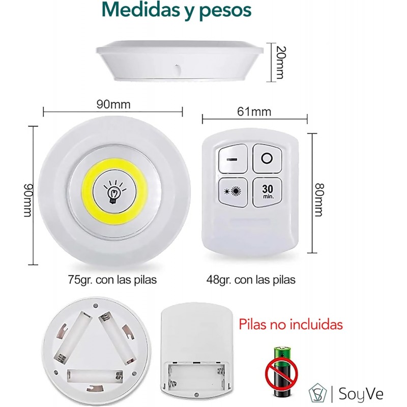  lumières LED avec piles