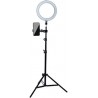 10 "rvb Selfie Anneau Lumineux Cercle LED lumière de Remplissage Lampe à intensité Variable vidéo Trepied Maquillage