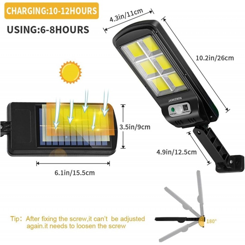 Lampes solaires pour le jardin For porte d'entrée jardin cour lampadaires solaires extérieur sans fil solaire sécurité applique