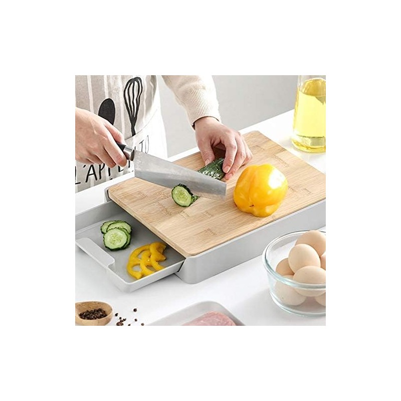 Choing BoardKitchen fruits légumes plaque de coupe détachable stockage des aliments planche à tirer tiroir Ty ménage coupe Bo