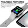 Montre intelligente Y68 étanche avec moniteur de fréquence cardiaque pour iOS Android (blanc)