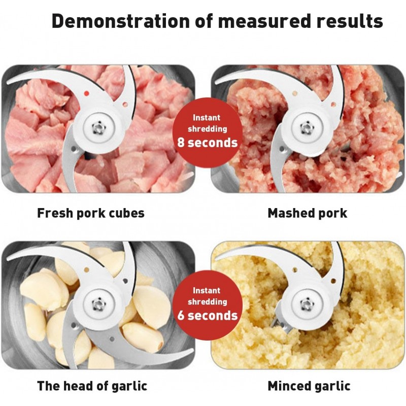  Hachoir à Viande Automatique En Acier Inoxydable