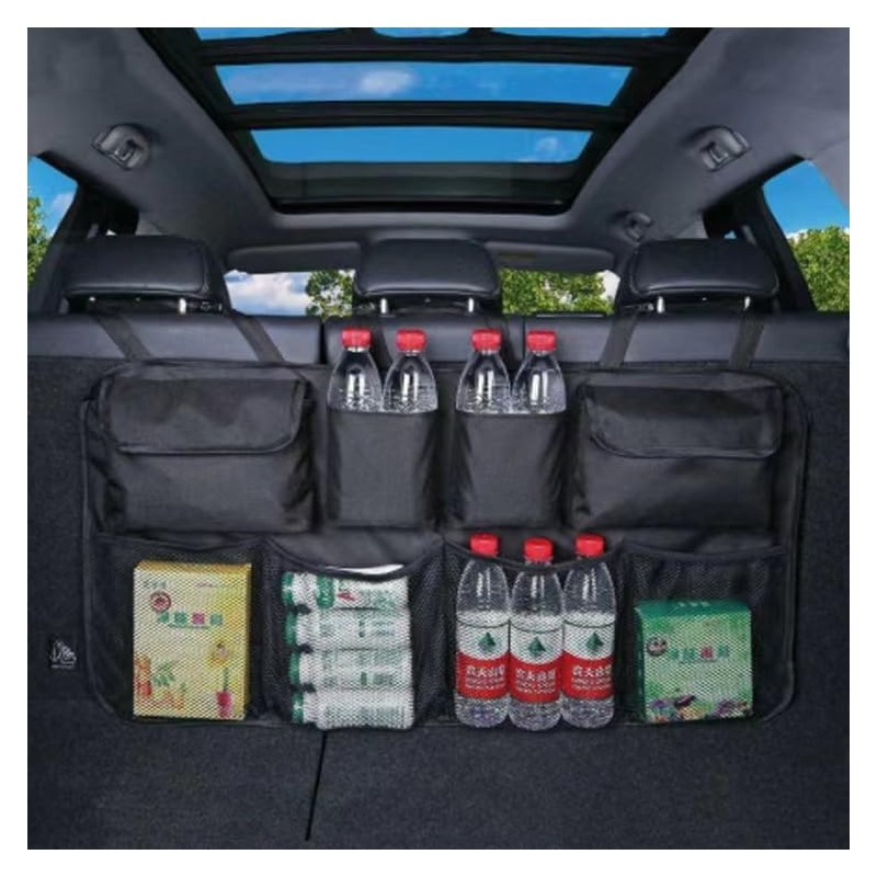 Guidre Organisateur Coffre Voiture Rangement Multipurpose Organisateur de Coffre Sacs de Coffre de Voiture Pliables 9 Poches