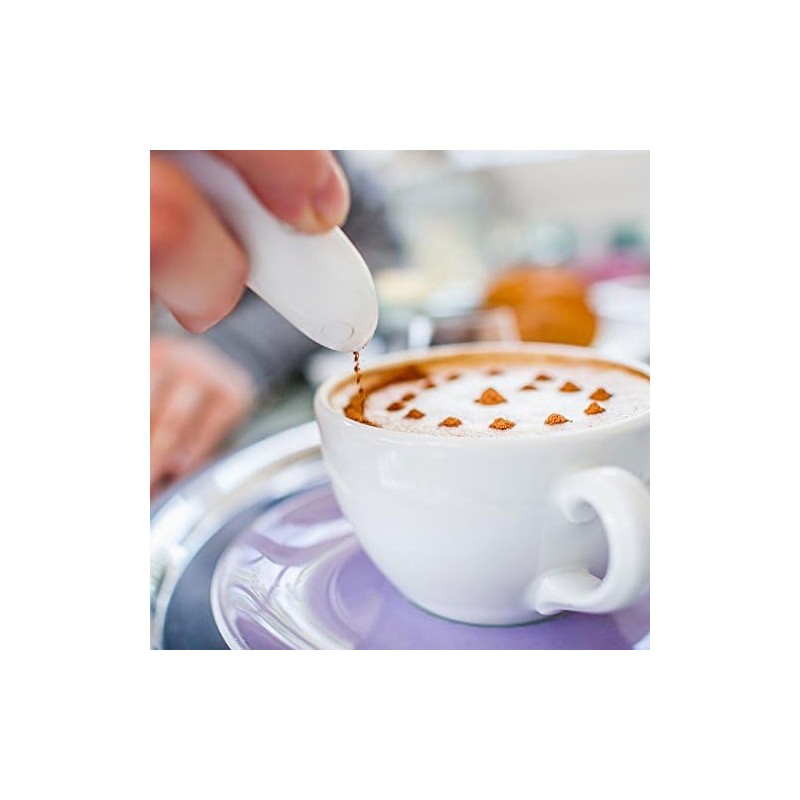 SHOP-STORY - Stylo pour Décoration Culinaire - sur Café Latte Cappuccino Expresso et Autres Compatible avec Cacao Sucre et