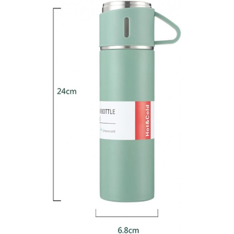 Balic Bouteille isotherme de 500 ml avec gobelets pour café