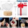 GEEKEO Lampe 3D Veilleuse Coeur