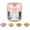 LTLWSH Mini Mixer Blender Hachoir Electrique Petit Mixeur Presse Ail Hachoir Hâchoir Légumes Coupe Oignon Ail