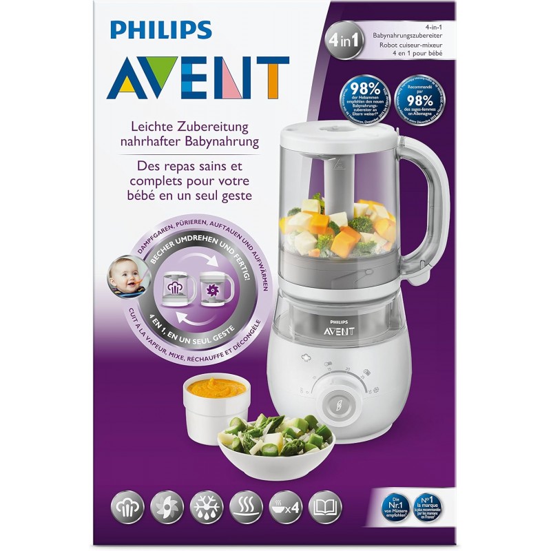 Philips Avent SCF875/02 Robot BéBé 4 en 1