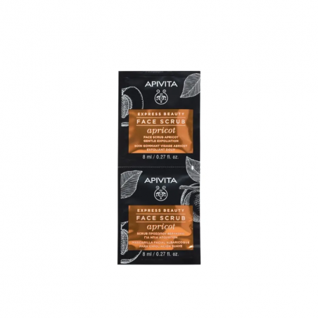 APIVITA FACE SCRUB ABRICOT 2X8ML /6