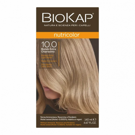 BIOKAP NUTRICOLOR 10.0 BLOND EXTRA CLAIR