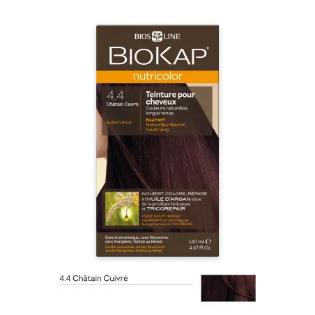 BIOKAP NUTRICOLOR 4.4 CHATIN CUIVRE