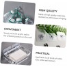 YHJZSM 120 pcs Marquage Non- Nail Sticky Rack Cuisine Autocollants Patchs Mur Réutilisable Transparent Cintres en Acier Trou