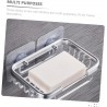 YHJZSM 120 pcs Marquage Non- Nail Sticky Rack Cuisine Autocollants Patchs Mur Réutilisable Transparent Cintres en Acier Trou